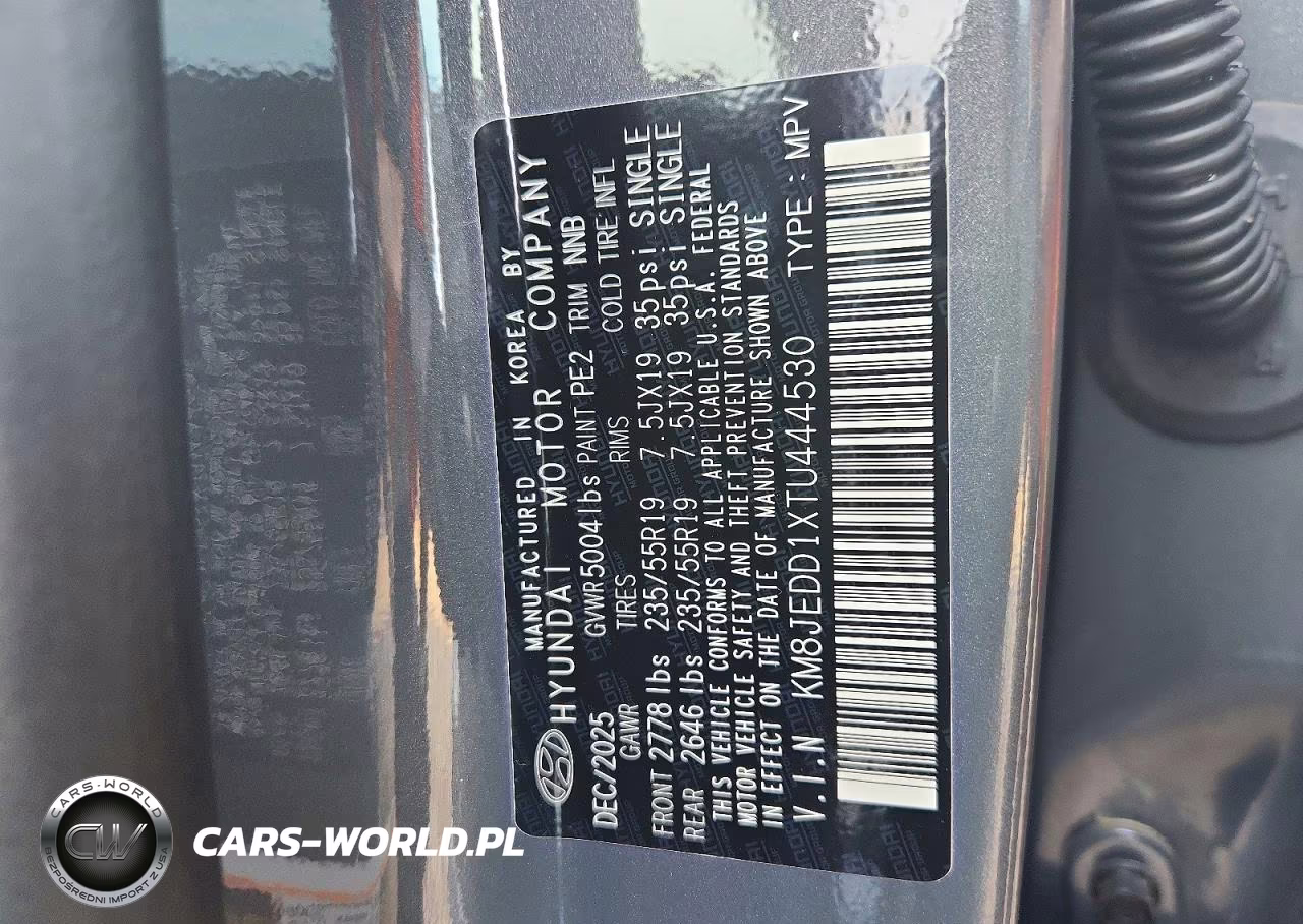 2026 Hyundai Tucson Hybrid Limited VIN:KM8JEDD1XTU444530 - 13