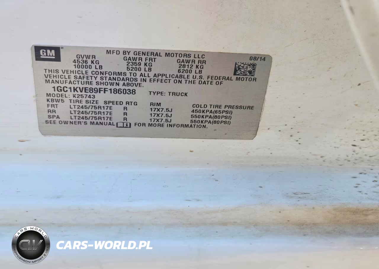 2015 Chevrolet Silverado K2500 Heavy Duty Lt VIN:1GC1KVE89FF186038 - 12