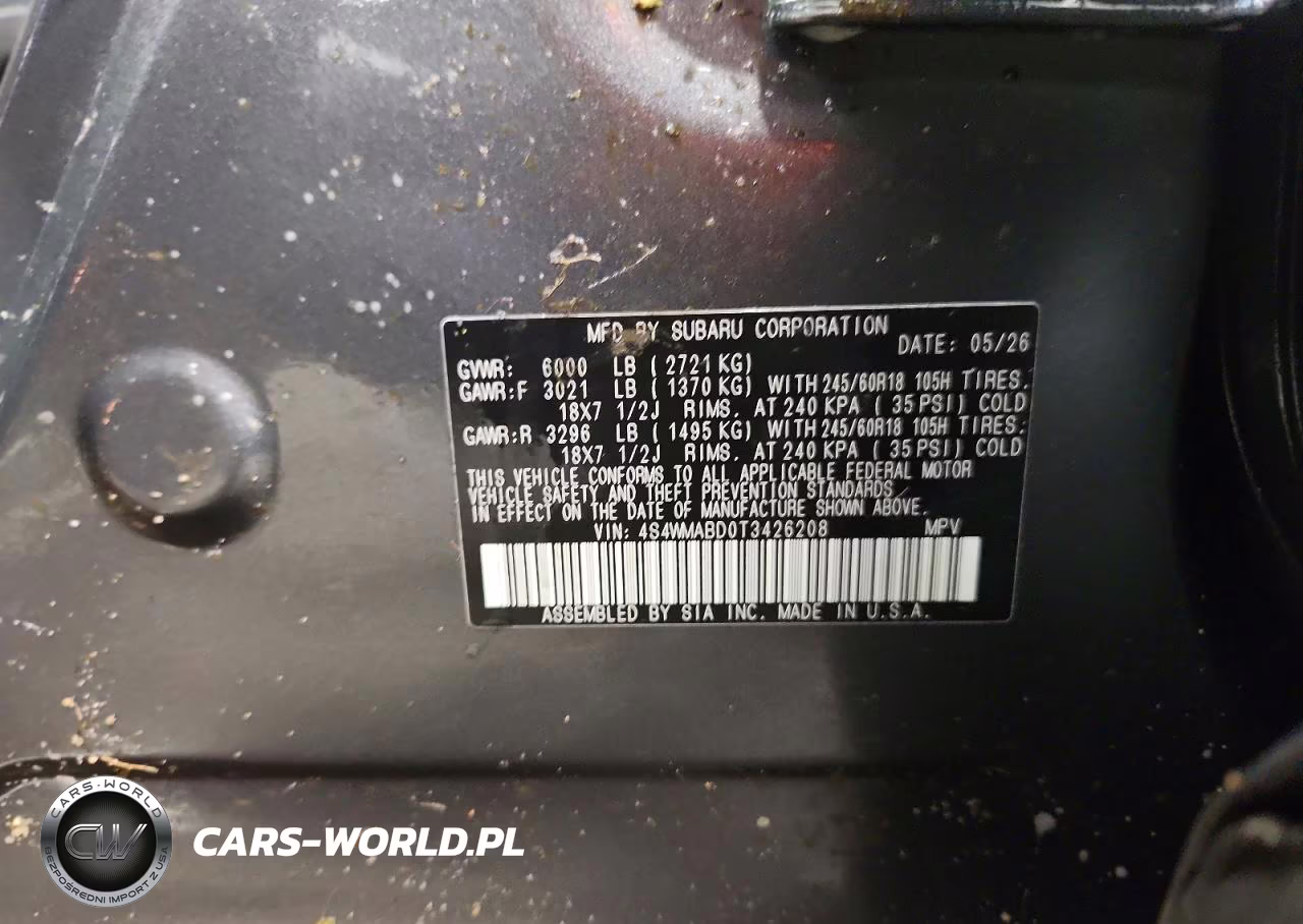 2026 Subaru Ascent Premium VIN:4S4WMABD0T3426208 - 12