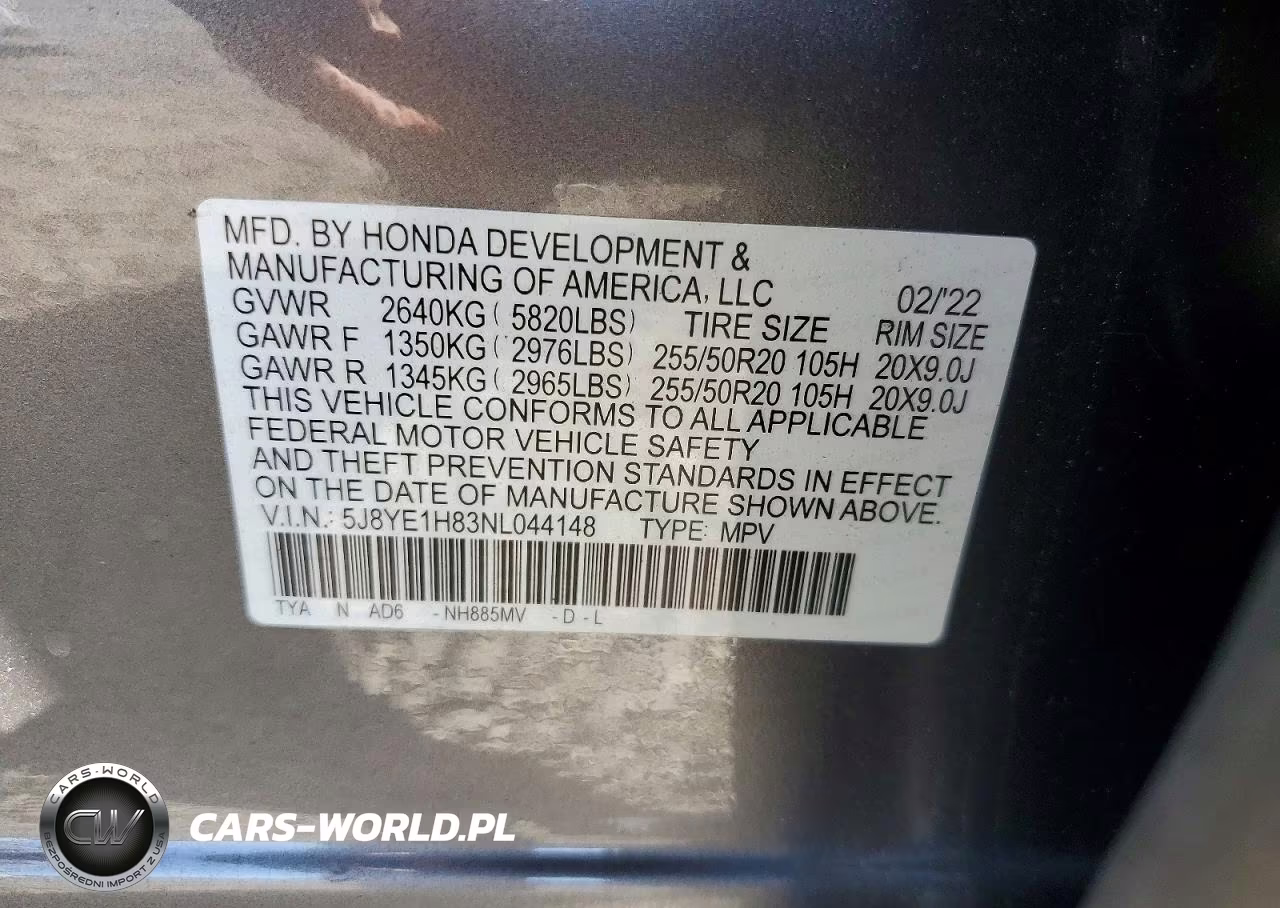 2022 Acura Mdx Advance VIN:5J8YE1H83NL044148 - 13
