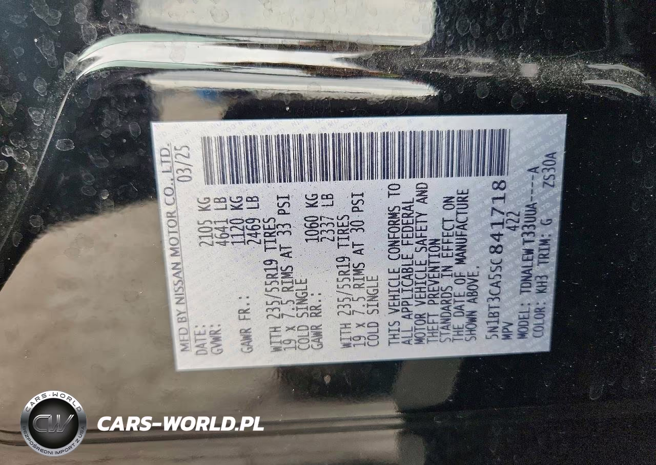 2025 Nissan Rogue Sl VIN:5N1BT3CA5SC841718 - 14