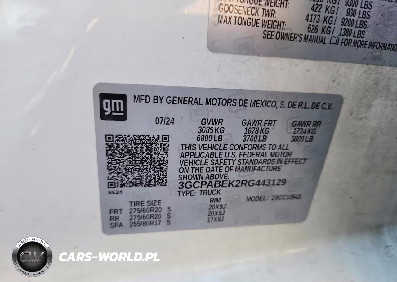 2024 Chevrolet Silverado C1500 Custom VIN:3GCPABEK2RG443129 - 12