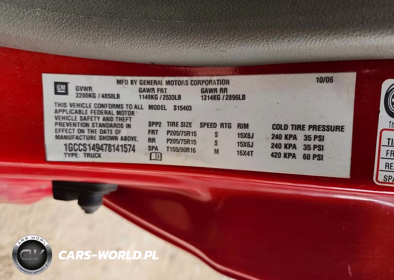 2007 Chevrolet Colorado VIN:1GCCS149478141574 - 12