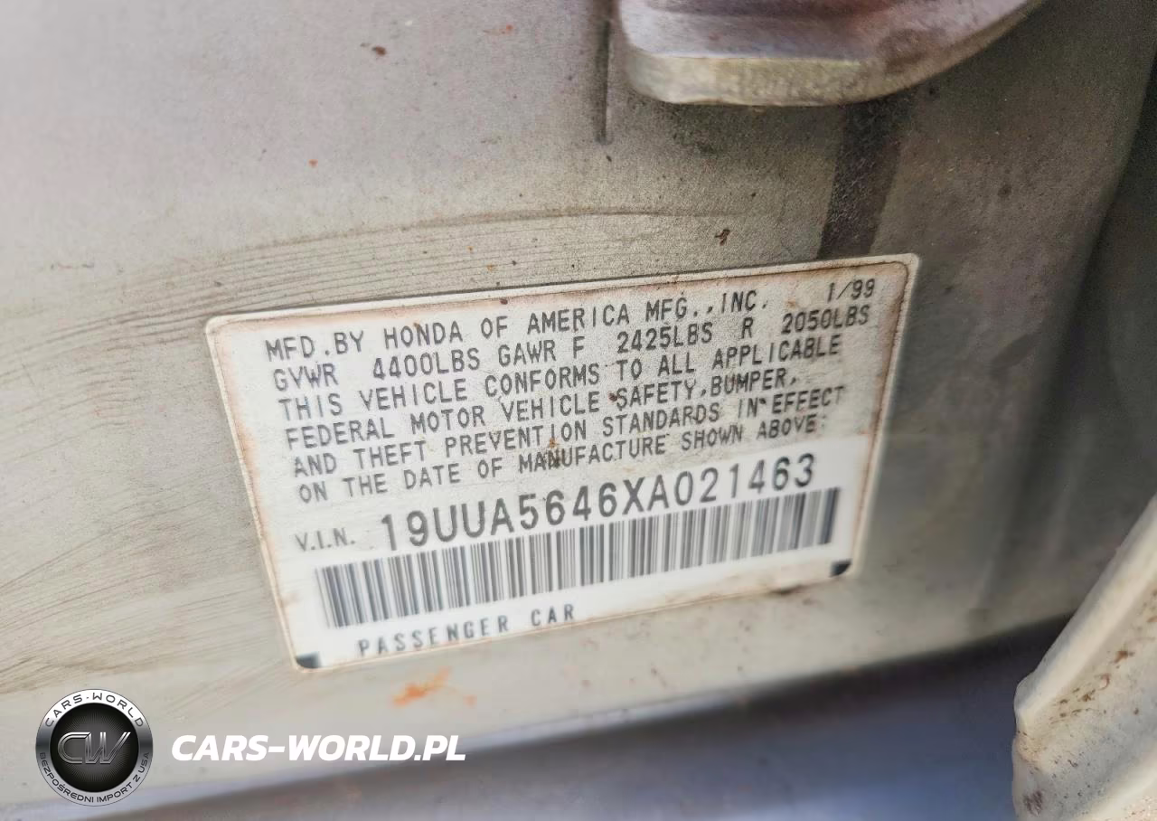 1999 Acura 3.2Tl VIN:19UUA5646XA021463 - 12
