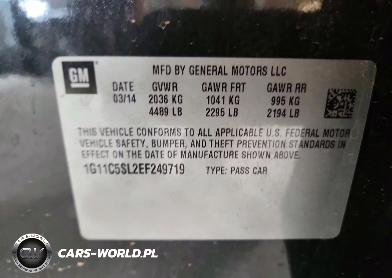 2014 Chevrolet Malibu 1Lt VIN:1G11C5SL2EF249719 - 12