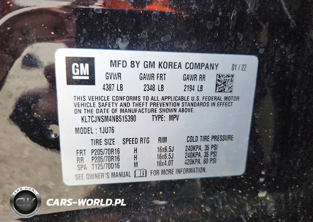 2022 Chevrolet Trax Ls VIN:KL7CJNSM4NB515390 - 14