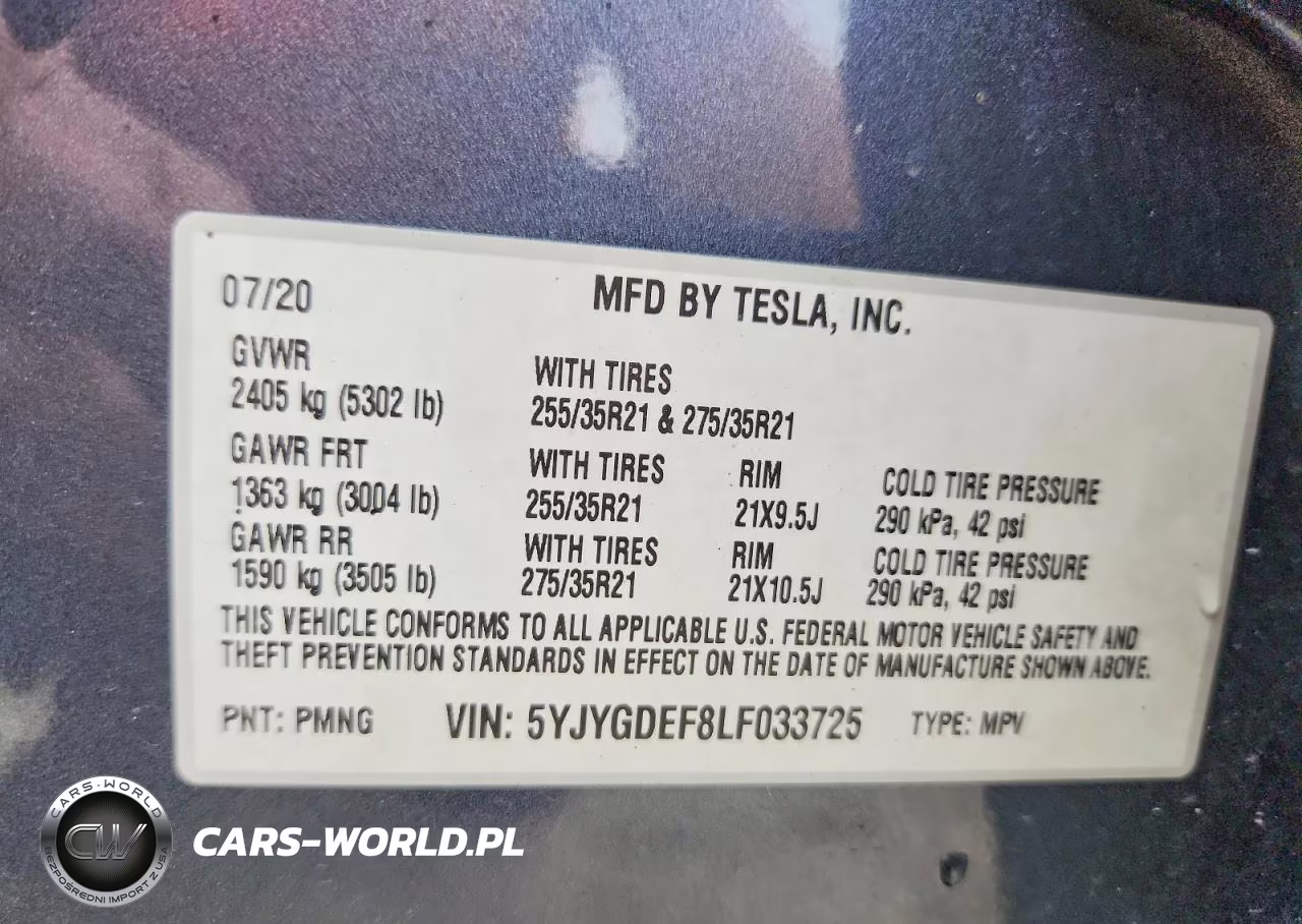 2020 Tesla Model Y VIN:5YJYGDEF8LF033725 - 13