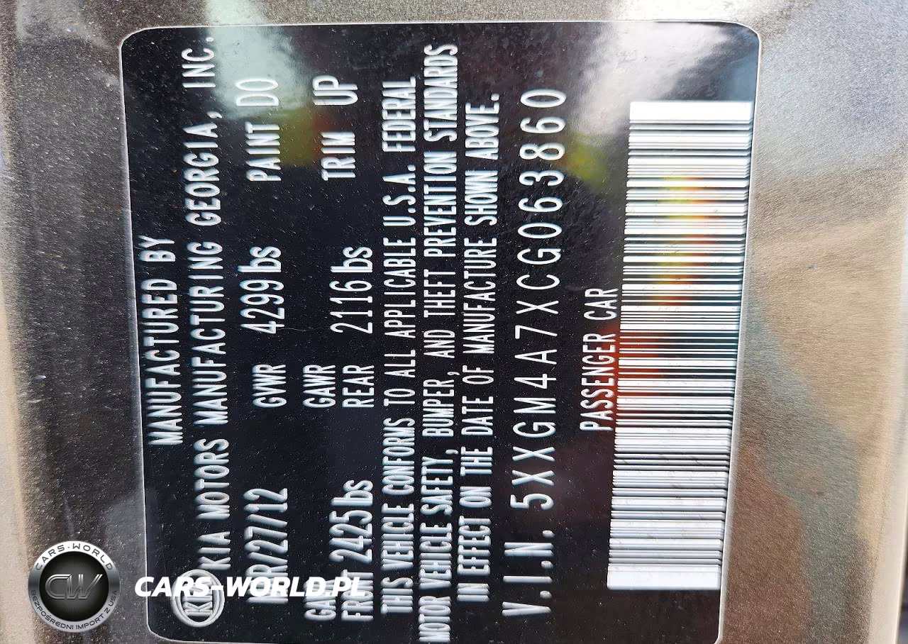 2012 Kia Optima Lx VIN:5XXGM4A7XCG063860 - 12
