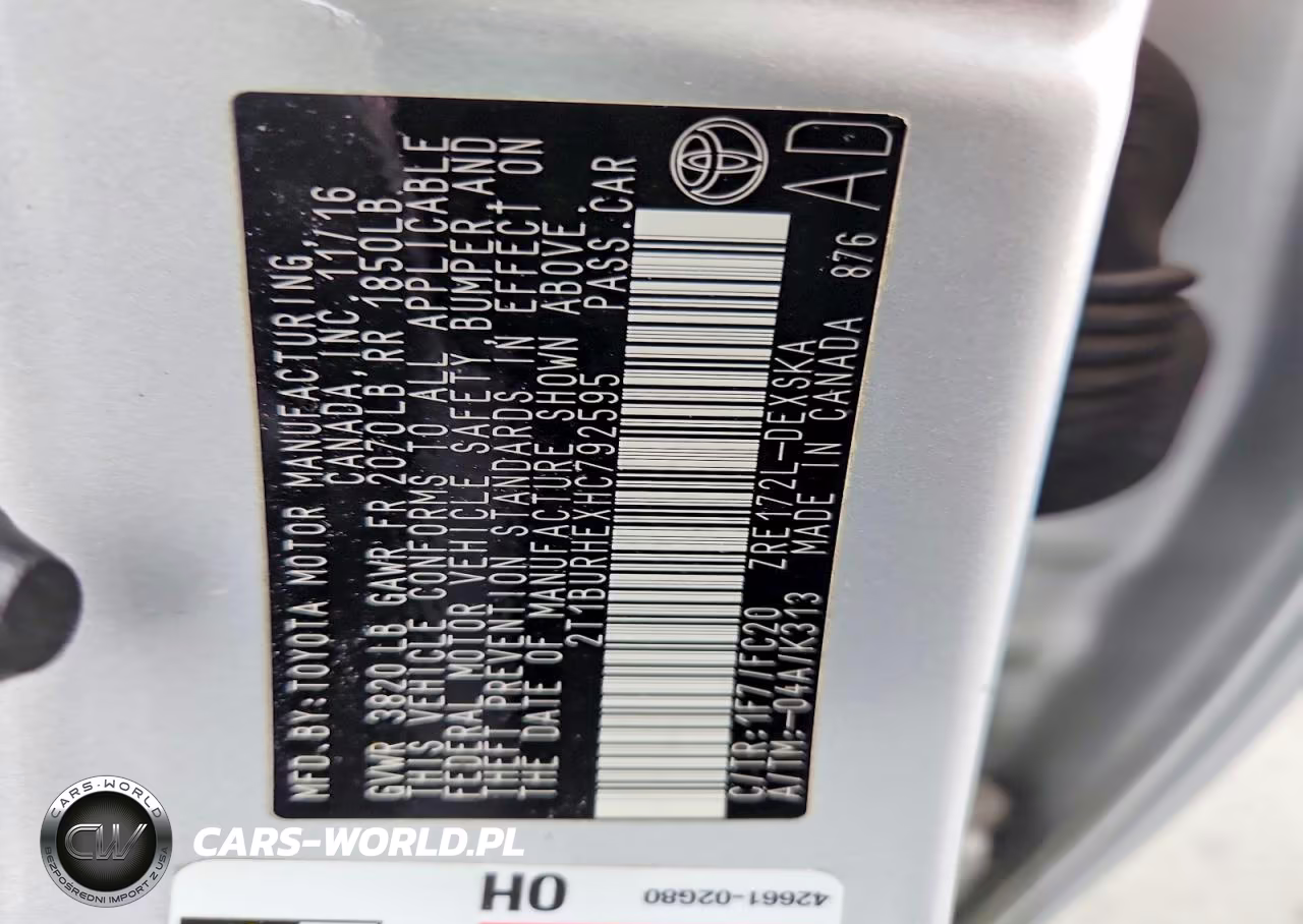 2017 Toyota Corolla Se VIN:2T1BURHEXHC792595 - 12