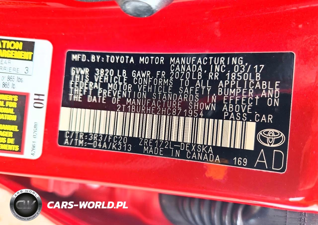 2017 Toyota Corolla Se VIN:2T1BURHE2HC871954 - 12