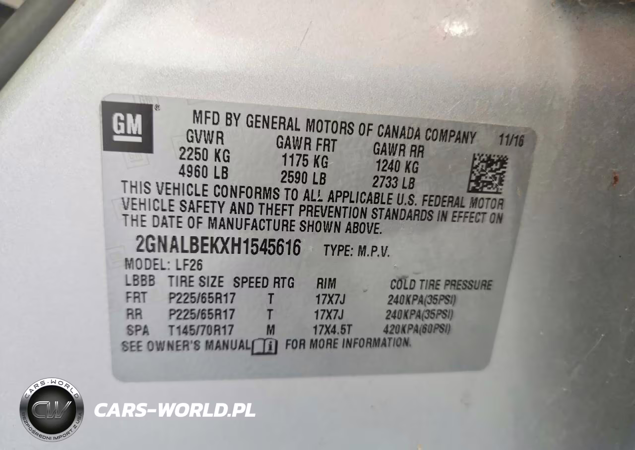 2017 Chevrolet Equinox Ls VIN:2GNALBEKXH1545616 - 13