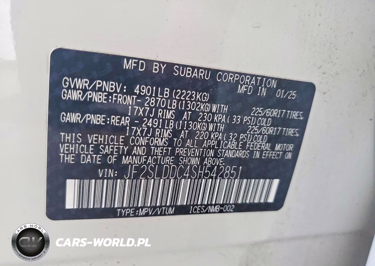 2025 Subaru Forester Premium VIN:JF2SLDDC4SH542851 - 13