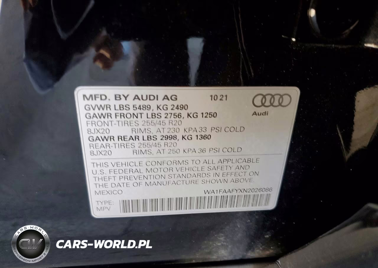 2022 Audi Q5 Prestige 45 VIN:WA1FAAFYXN2026086 - 12