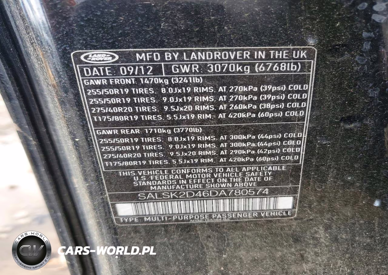 2013 Land Rover Range Rover Sport Hse Luxury VIN:SALSK2D46DA780574 - 13