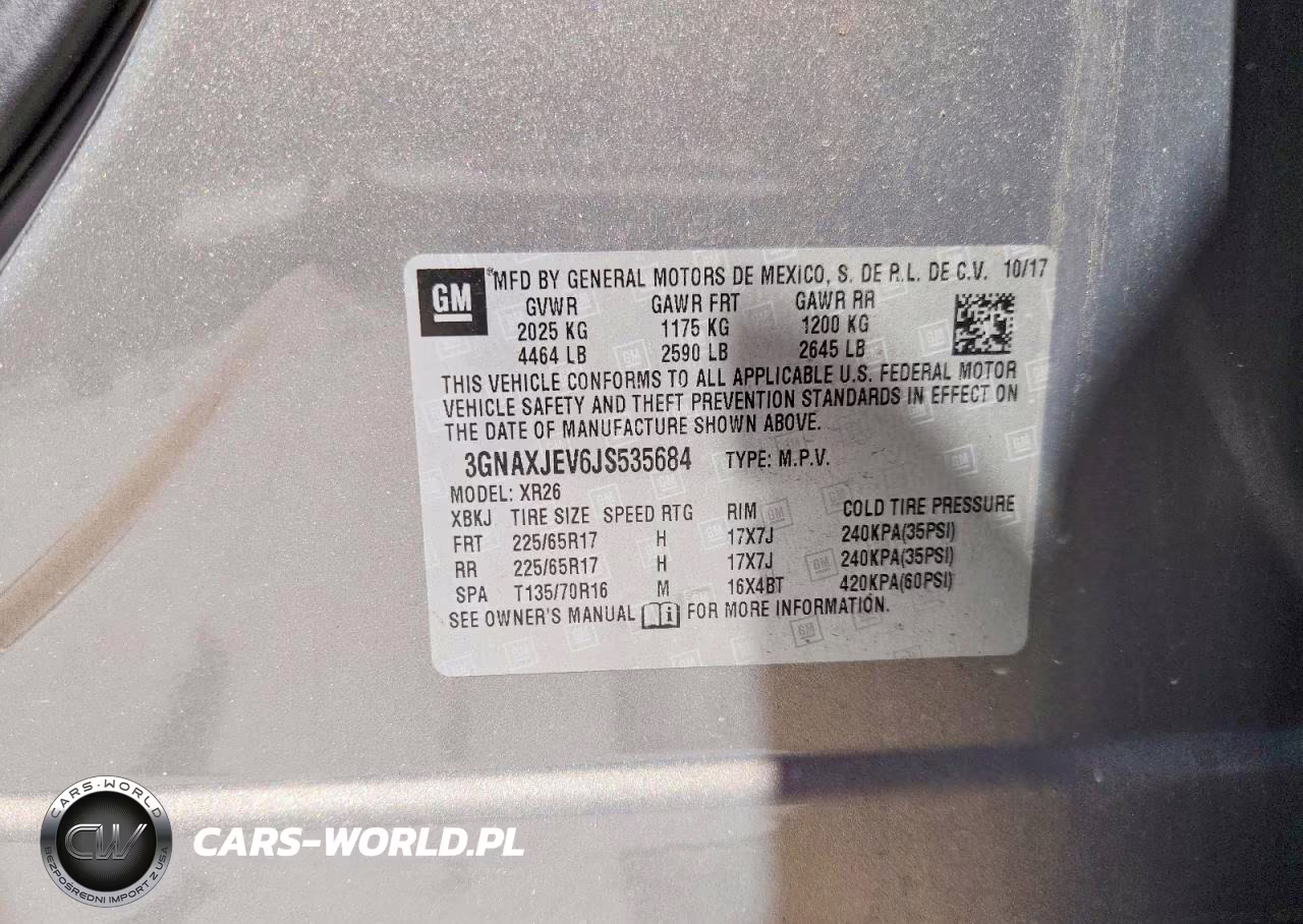 2018 Chevrolet Equinox Lt VIN:3GNAXJEV6JS535684 - 13