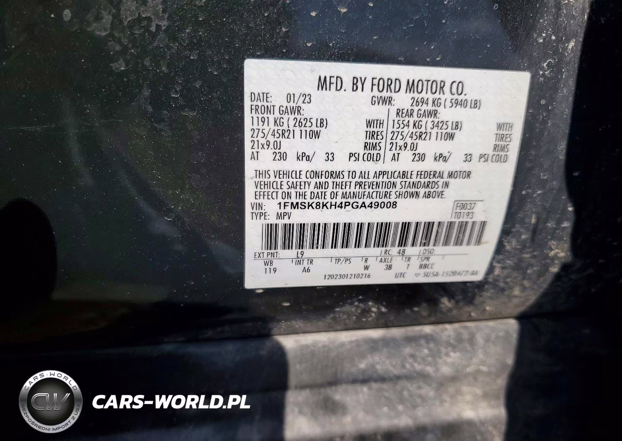 2023 Ford Explorer St-Line VIN:1FMSK8KH4PGA49008 - 13