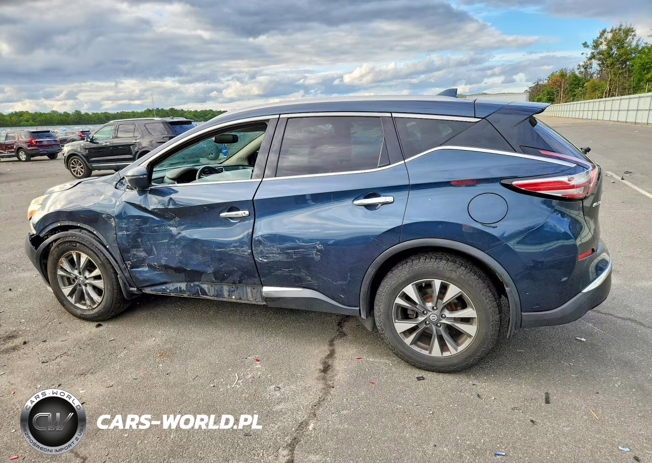 2017 Nissan Murano Sl VIN:5N1AZ2MH2HN124478 - 2
