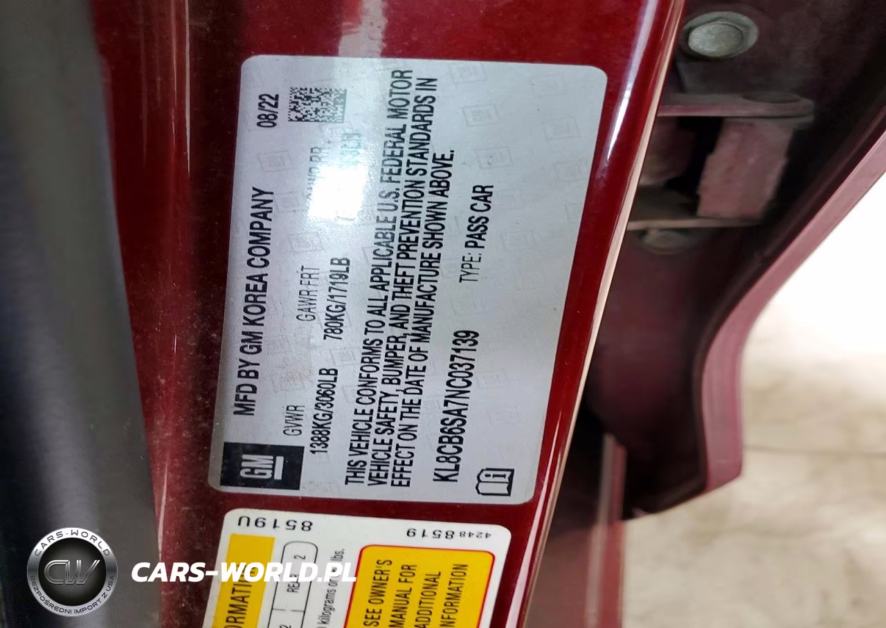 2022 Chevrolet Spark Ls VIN:KL8CB6SA7NC037139 - 12