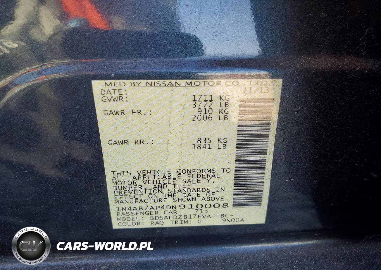 2013 Nissan Sentra S VIN:1N4AB7AP4DN910008 - 13