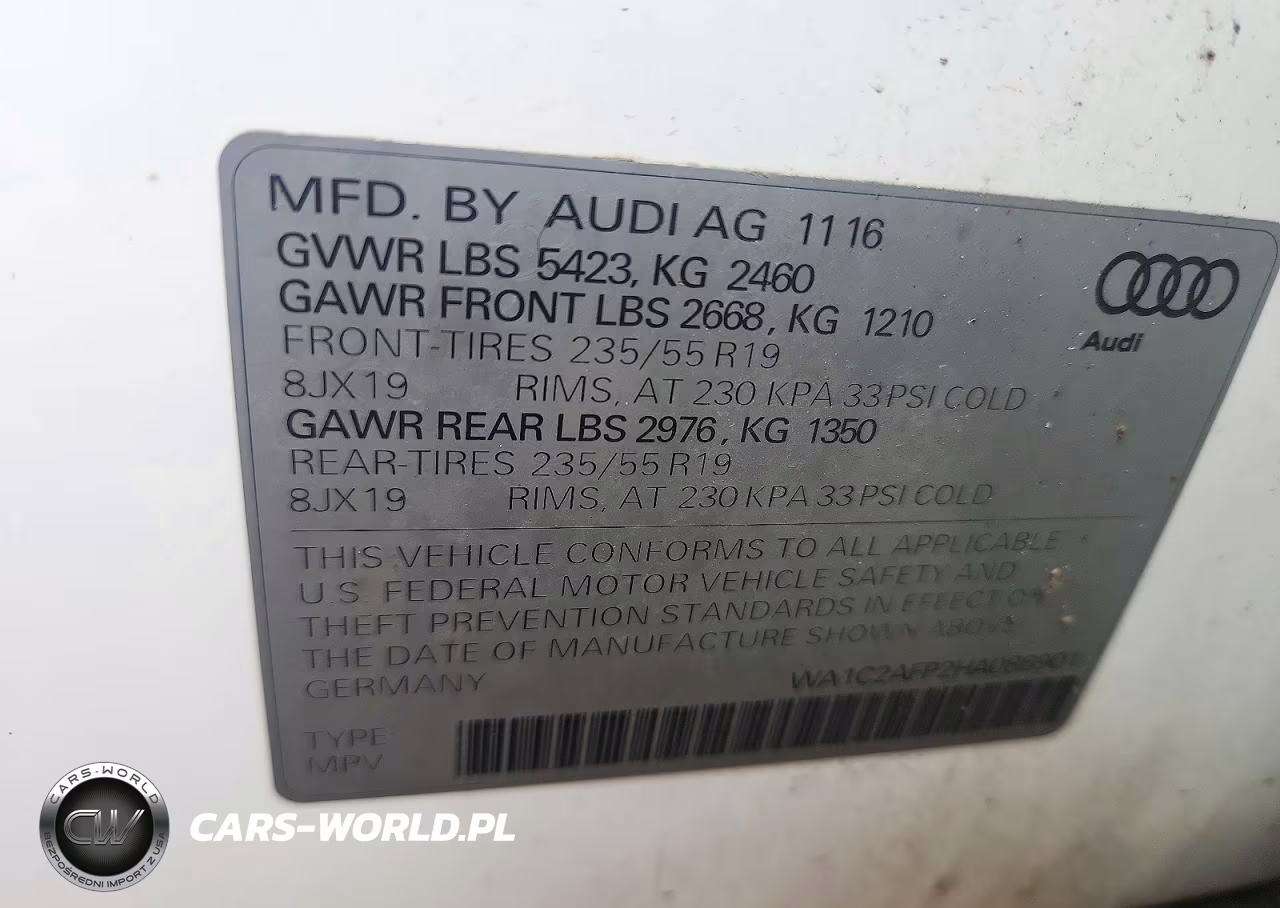 2017 Audi Q5 Premium VIN:WA1C2AFP2HA086901 - 12