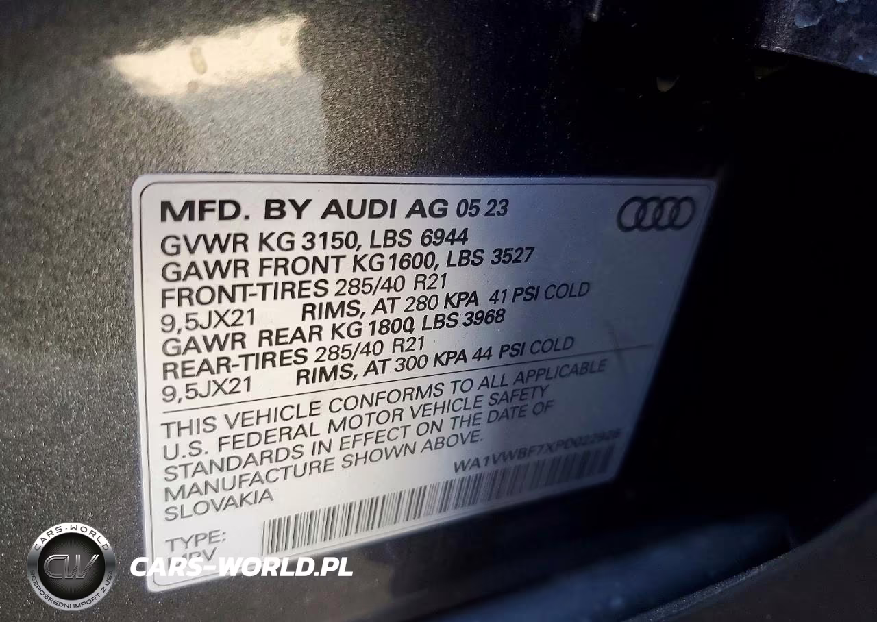 2023 Audi Sq7 Prestige VIN:WA1VWBF7XPD022928 - 14