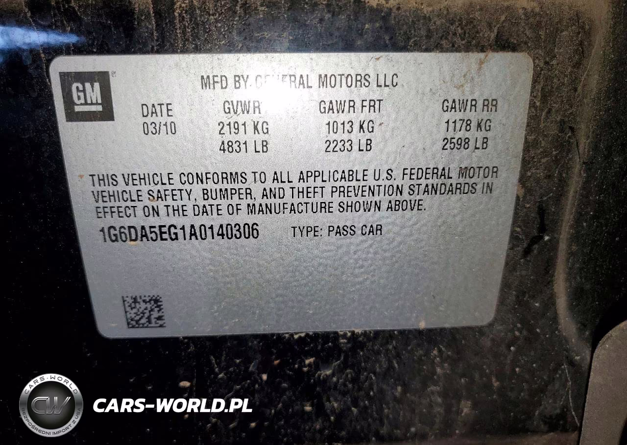 2010 Cadillac Cts VIN:1G6DA5EG1A0140306 - 12
