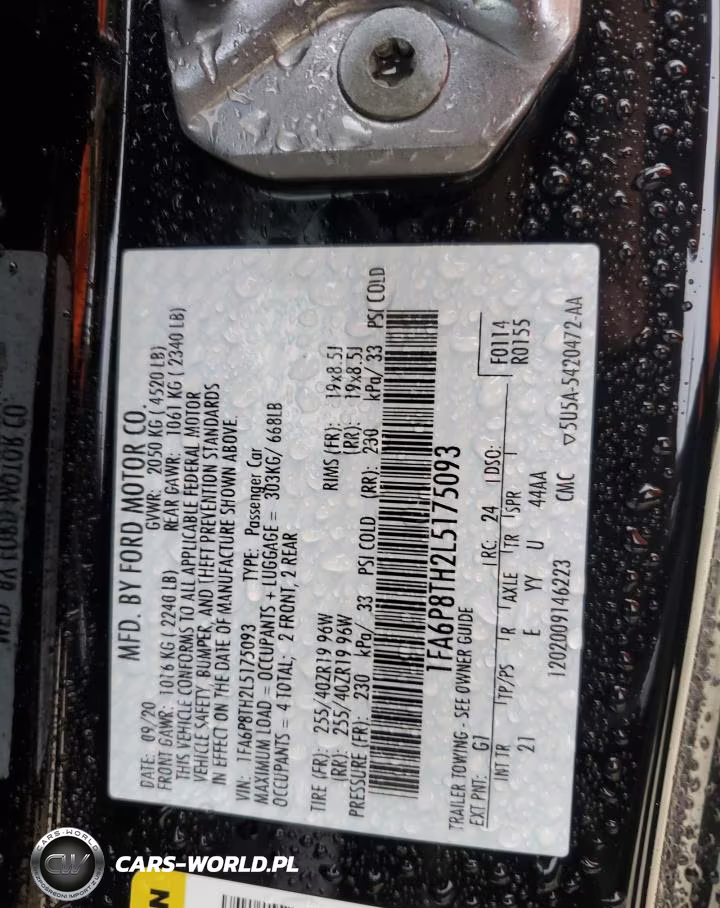 2020 Ford Mustang VIN:1FA6P8TH2L5175093 - 12