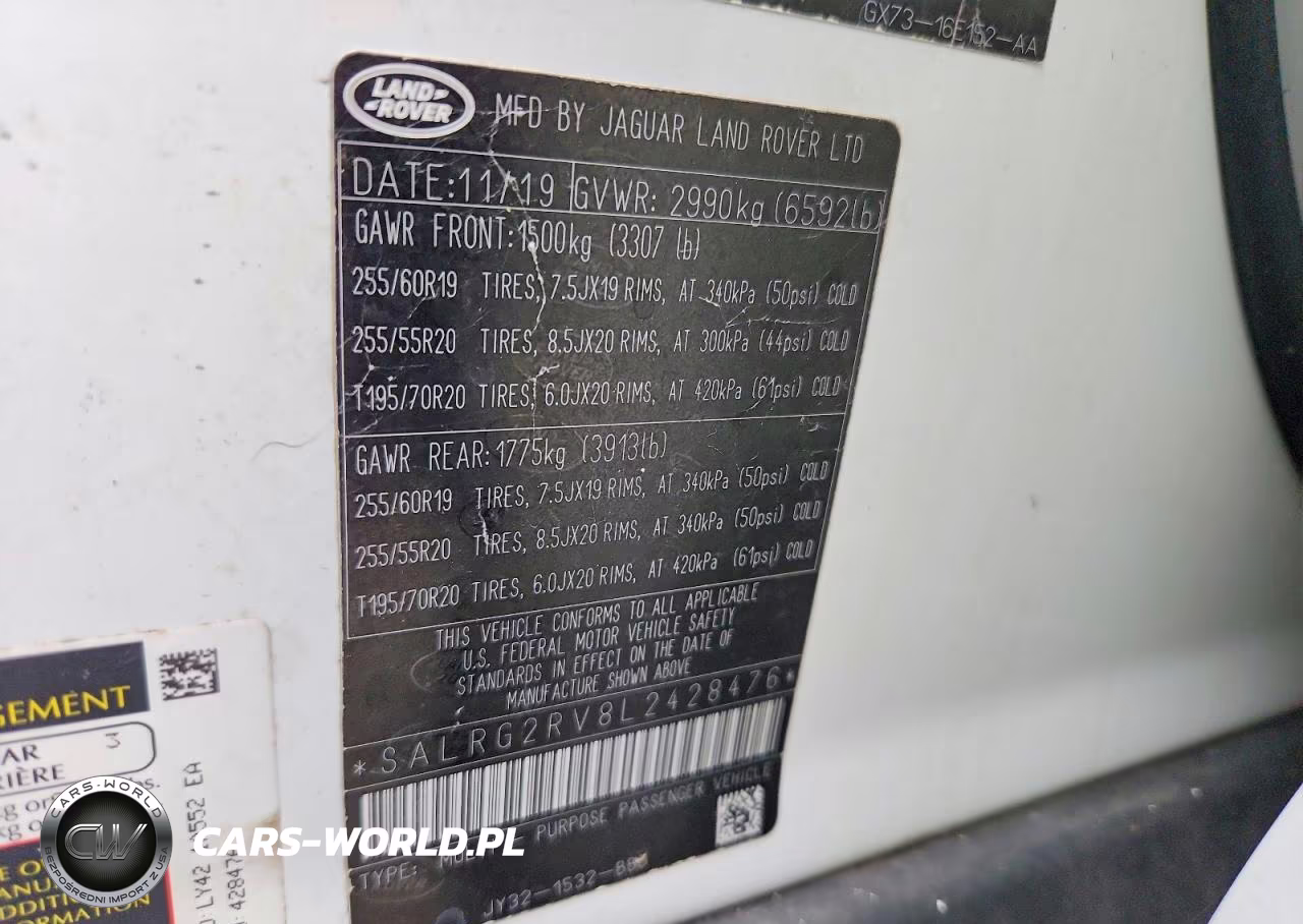 2020 Land Rover Discovery Se VIN:SALRG2RV8L2428476 - 13