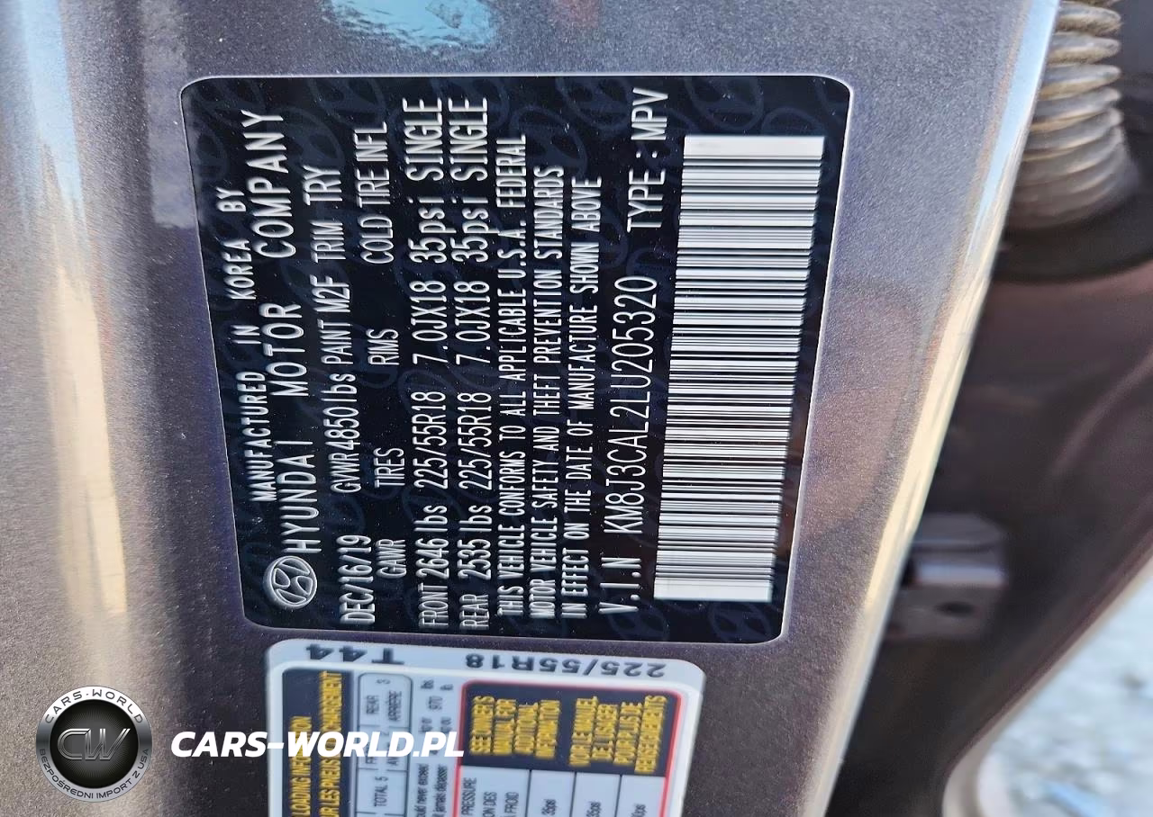 2020 Hyundai Tucson Ultimate VIN:KM8J3CAL2LU205320 - 13