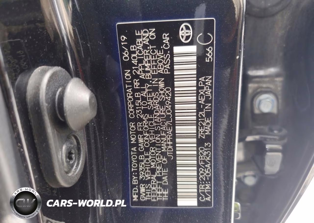2020 Toyota Corolla Le VIN:JTDHPRAE7LJ049420 - 12