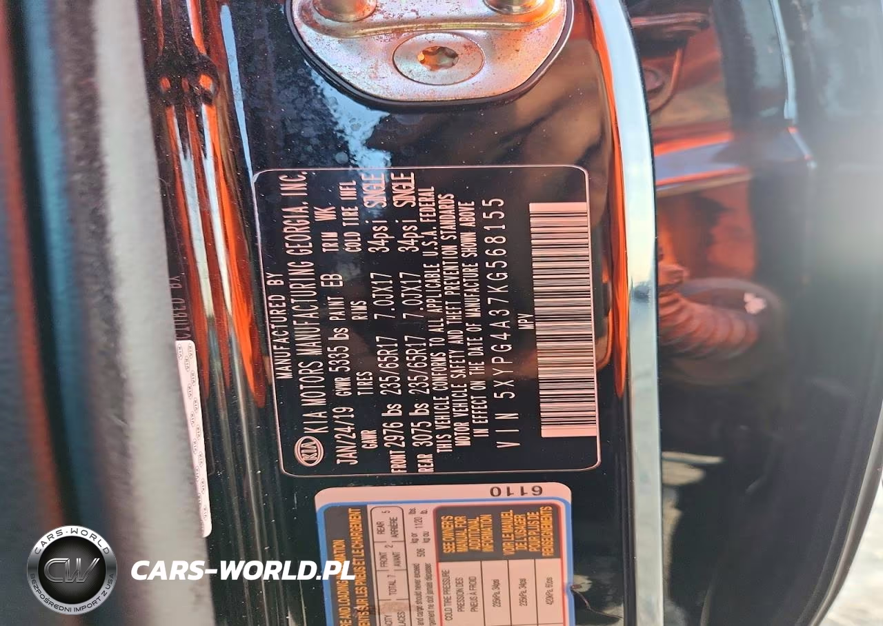 2019 Kia Sorento Lx VIN:5XYPG4A37KG568155 - 13