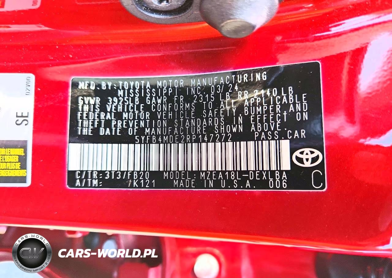 2024 Toyota Corolla Le VIN:5YFB4MDE2RP147272 - 12