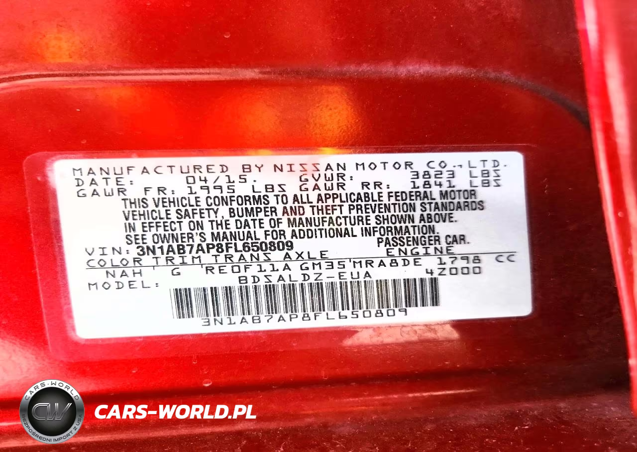 2015 Nissan Sentra Sv VIN:3N1AB7AP8FL650809 - 12