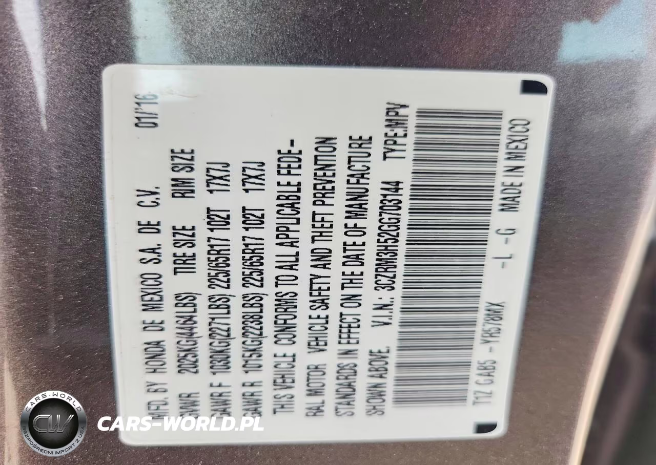 2016 Honda Cr-V Ex VIN:3CZRM3H52GG703144 - 13