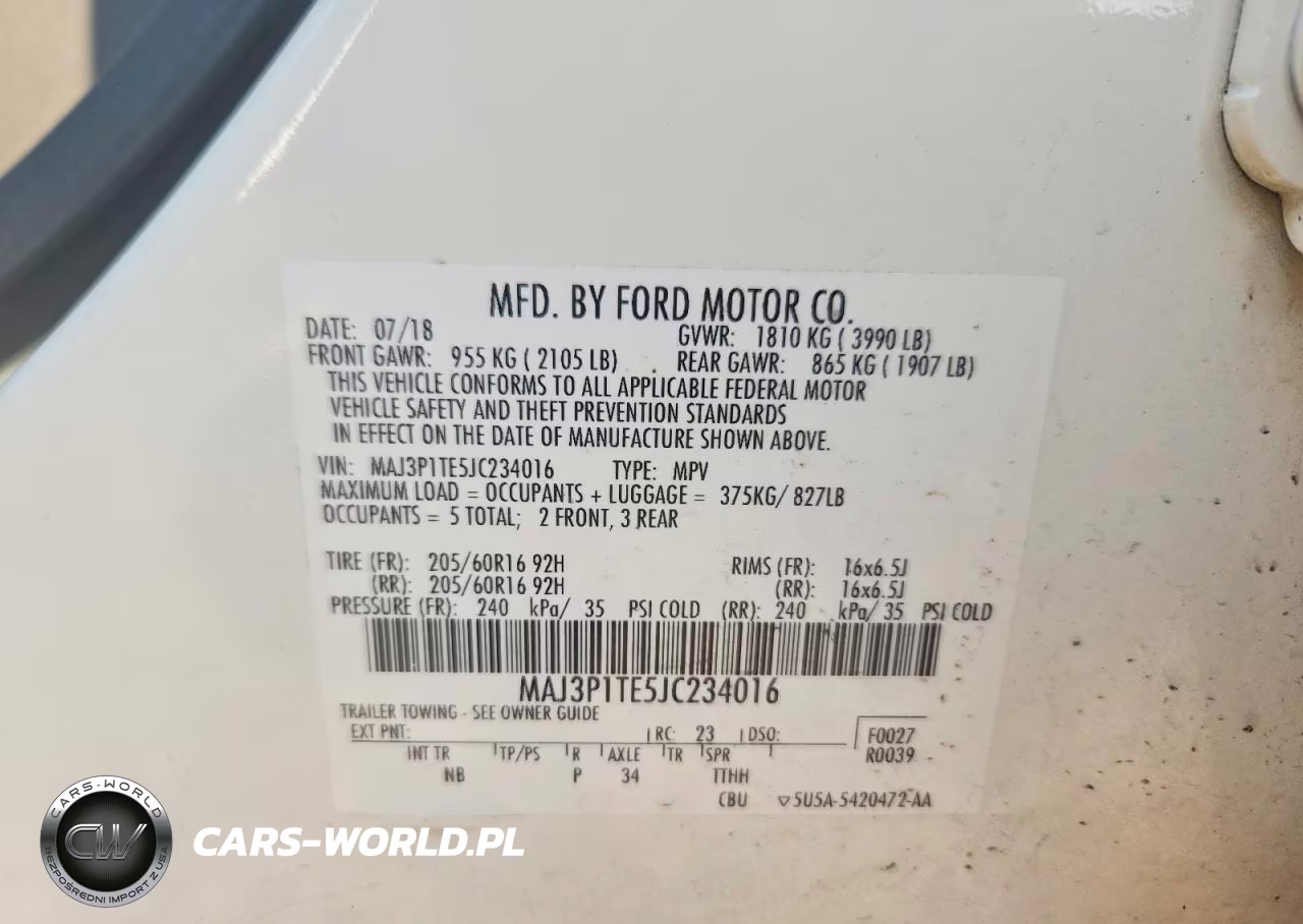 2018 Ford Ecosport Se VIN:MAJ3P1TE5JC234016 - 12