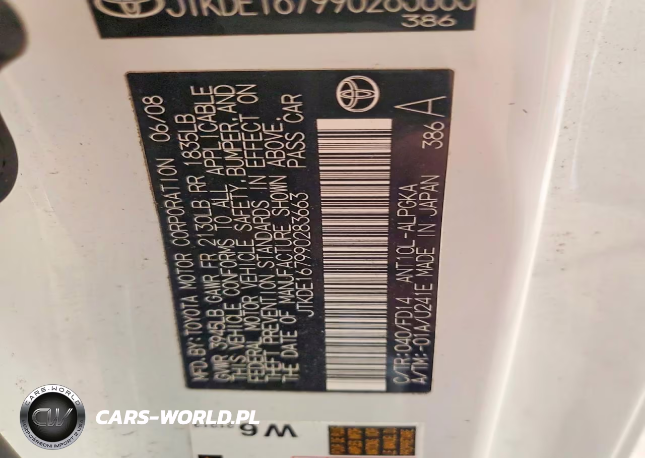 2009 Scion Tc Base VIN:JTKDE167990283663 - 12
