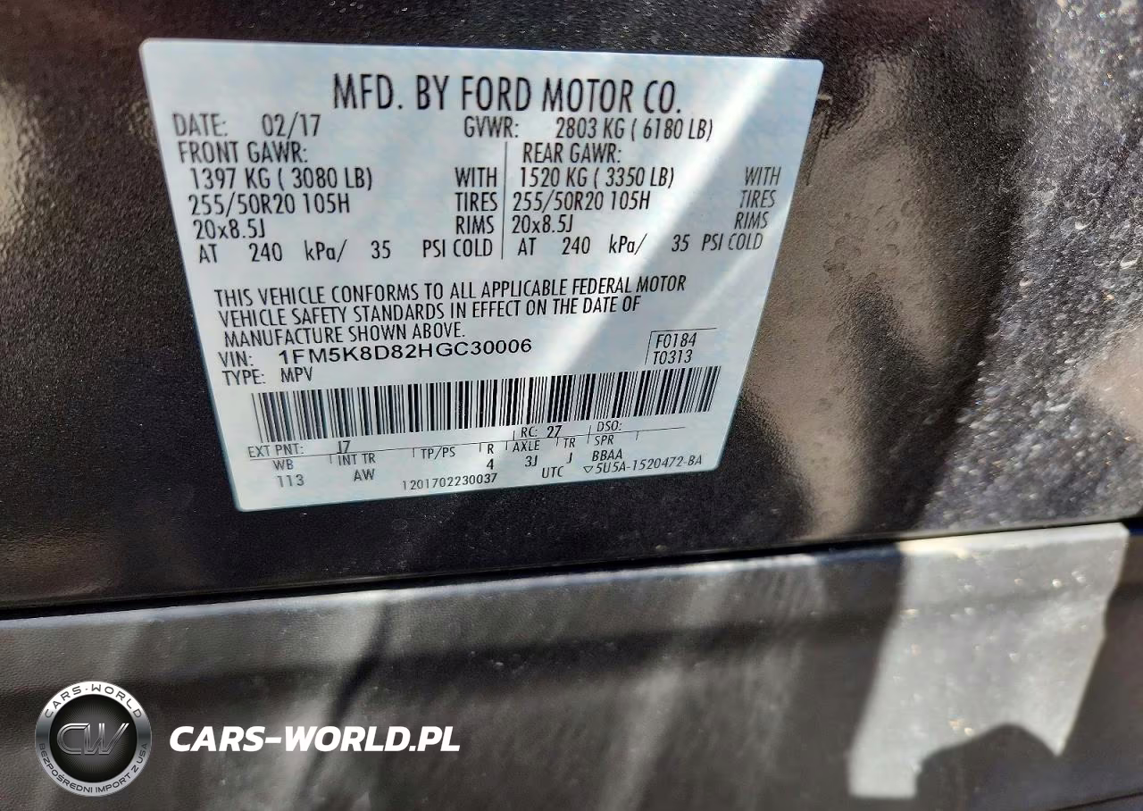 2017 Ford Explorer Xlt VIN:1FM5K8D82HGC30006 - 12