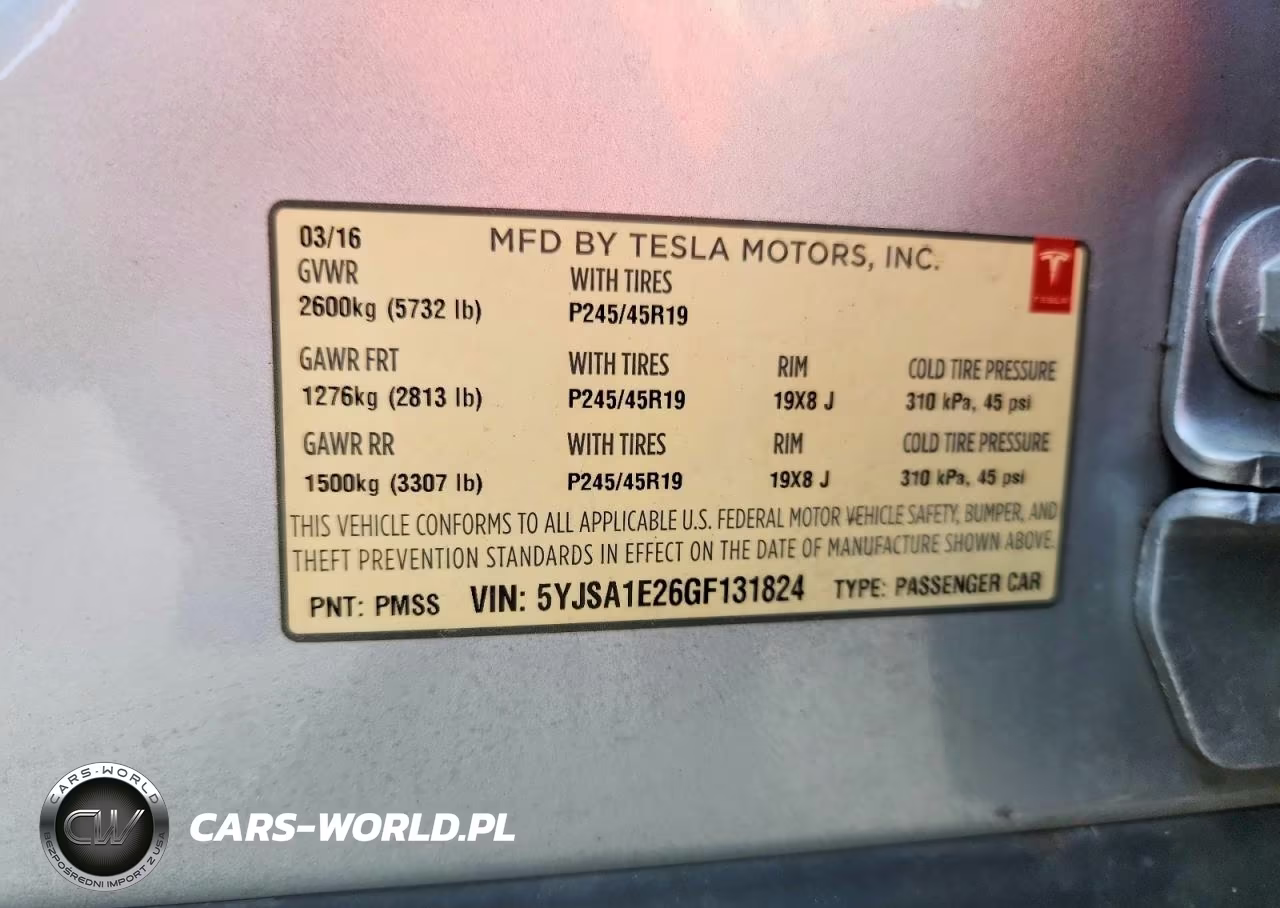 2016 Tesla Model S VIN:5YJSA1E26GF131824 - 12