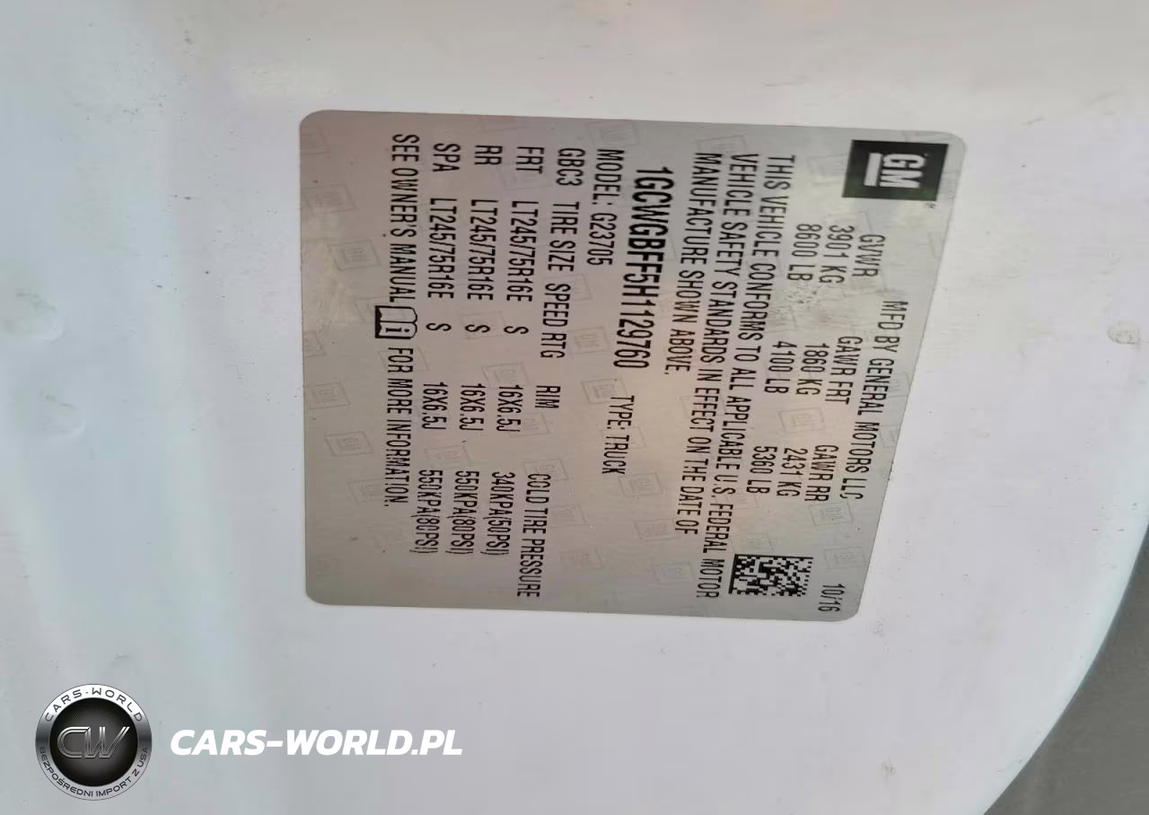 2017 Chevrolet Express G2500 Refrigerated Delivery Van VIN:1GCWGBFF5H1129760 - 12