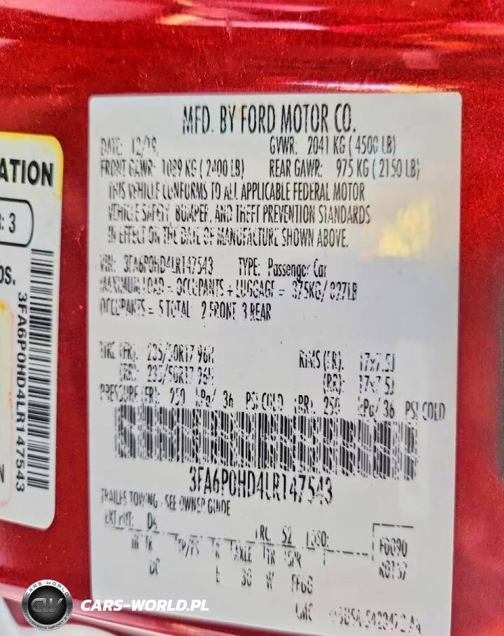 2020 Ford Fusion Se VIN:3FA6P0HD4LR147543 - 12