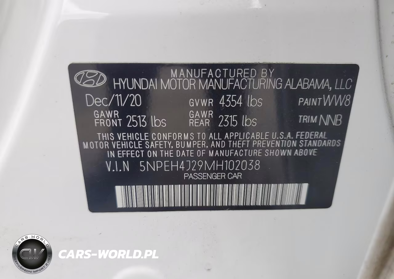 2021 Hyundai Sonata Limited VIN:5NPEH4J29MH102038 - 12