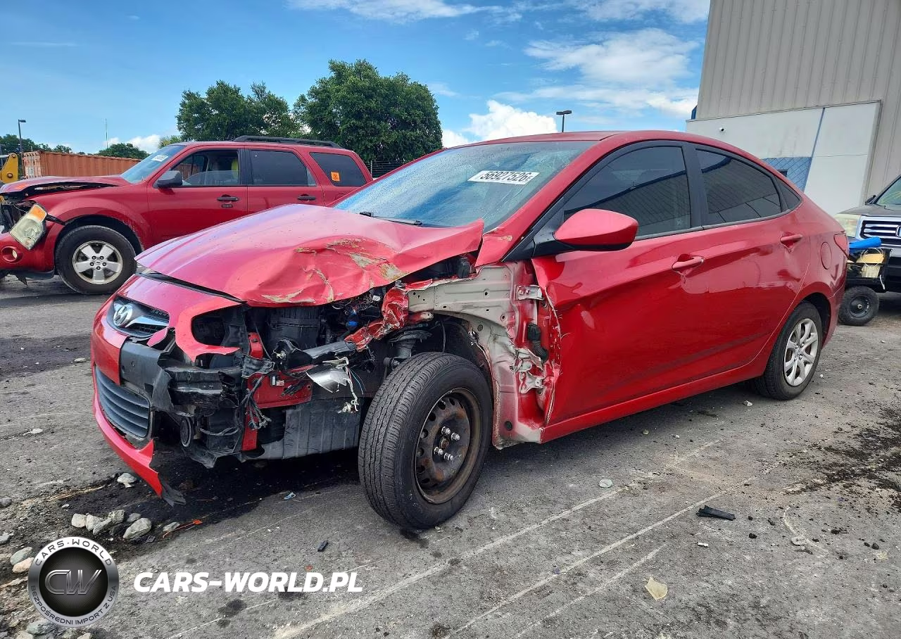 2013 Hyundai Accent Gls VIN:KMHCT4AE3DU357883 - 1