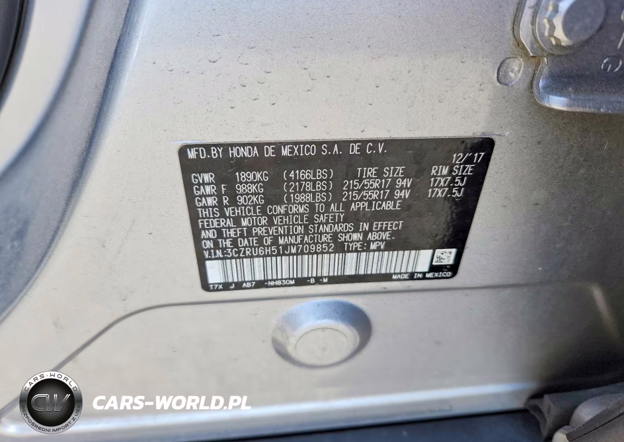 2018 Honda Hr-V Ex VIN:3CZRU6H51JM709852 - 12