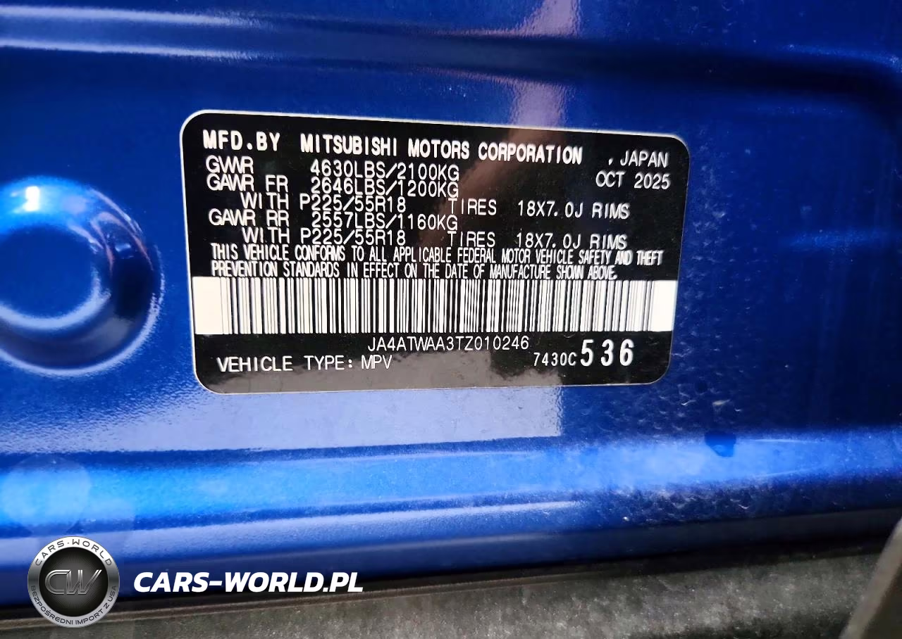 2026 Mitsubishi Eclipse Cross Se VIN:JA4ATWAA3TZ010246 - 13
