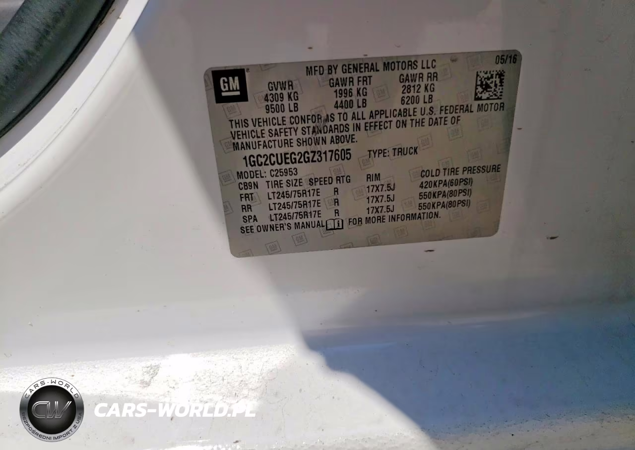 2016 Chevrolet Silverado C2500 Heavy Duty VIN:1GC2CUEG2GZ317605 - 12