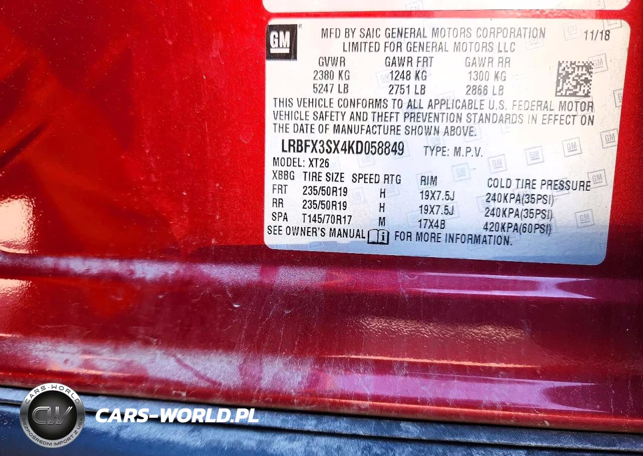 2019 Buick Envision Premium VIN:LRBFX3SX4KD058849 - 12