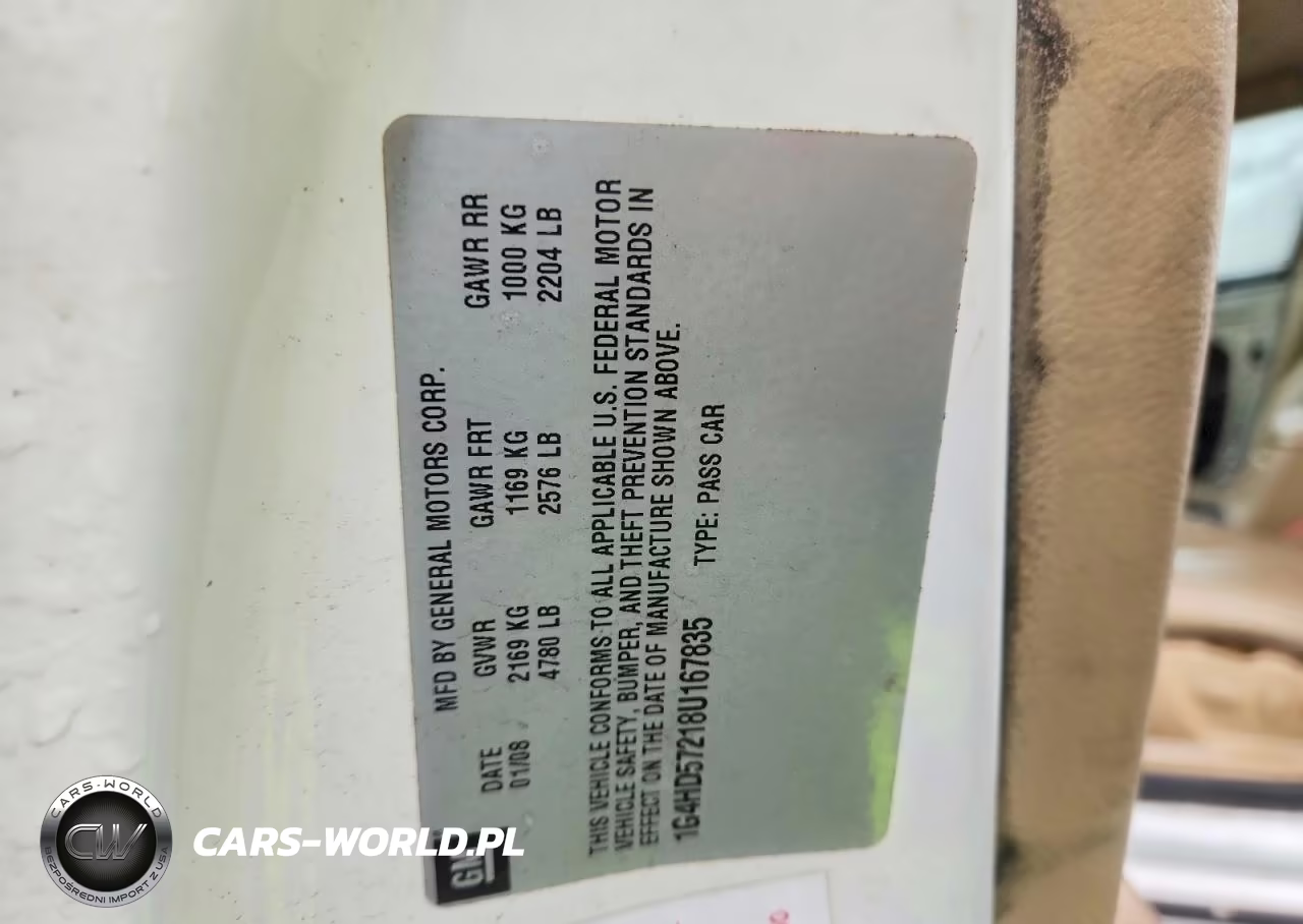 2008 Buick Lucerne Cxl VIN:1G4HD57218U167835 - 12