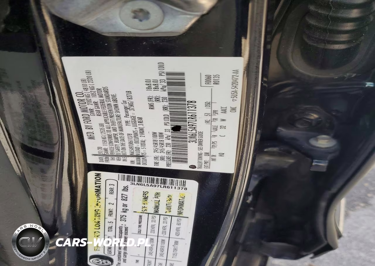 2020 Lincoln Mkz VIN:3LN6L5A97LR611378 - 12