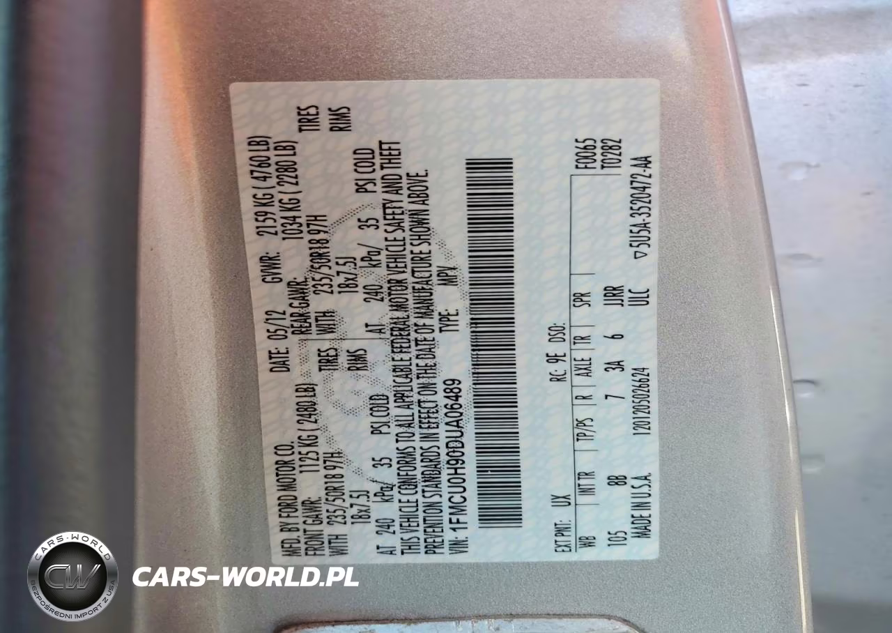 2013 Ford Escape Sel VIN:1FMCU0H90DUA06489 - 13