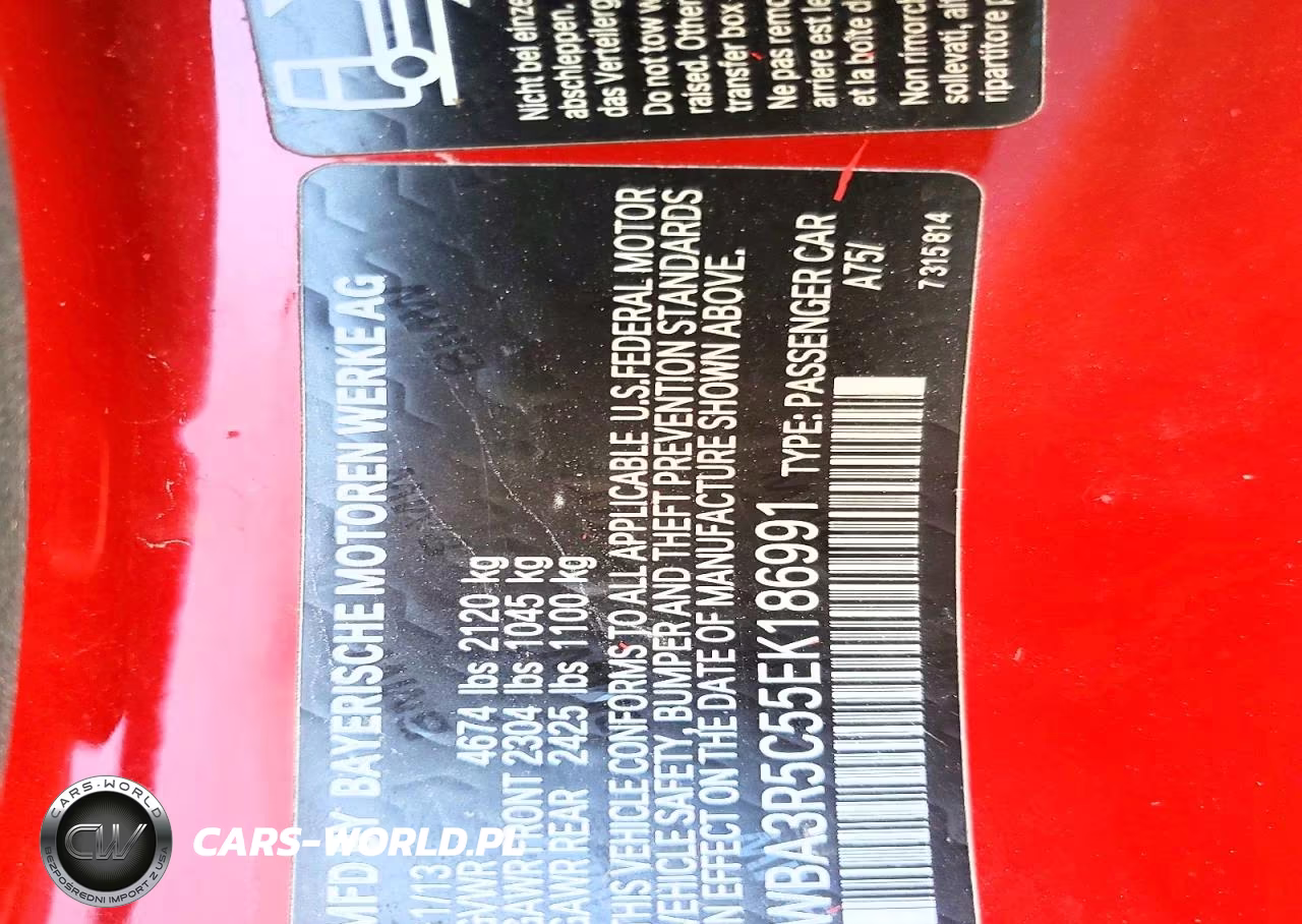 2014 BMW 435 Xi VIN:WBA3R5C55EK186991 - 12